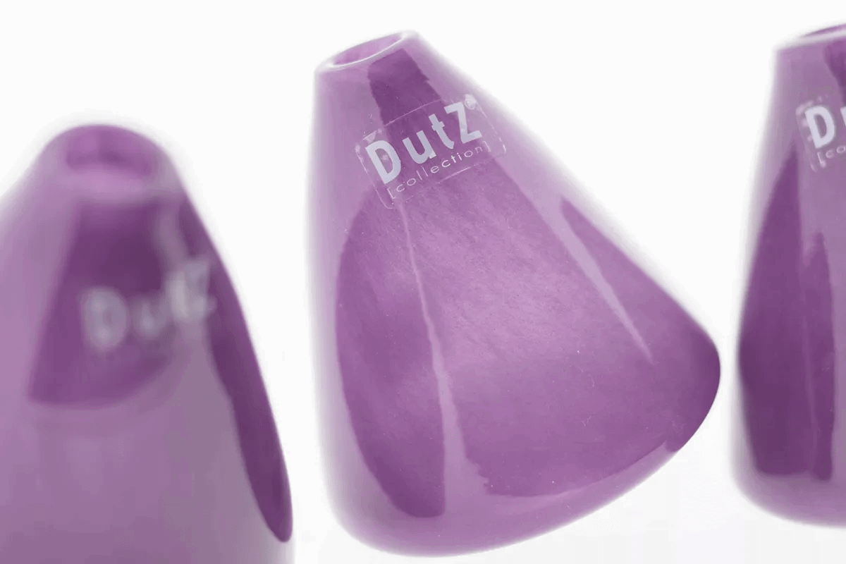 TUMBLING VASE - H12 D10 cm - VIOLET - PN Home