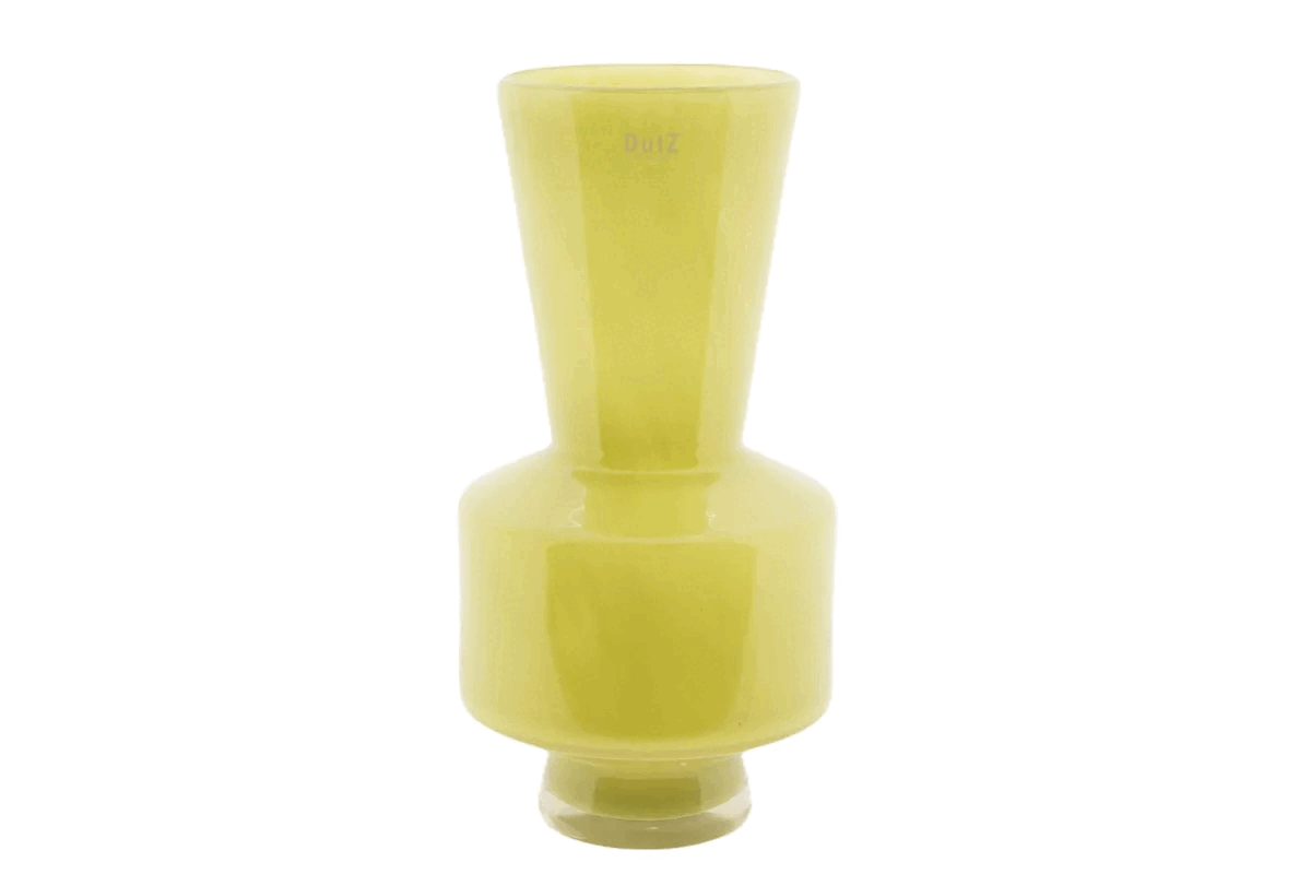 Glass Vase Shani - Chartreuse - PN Home