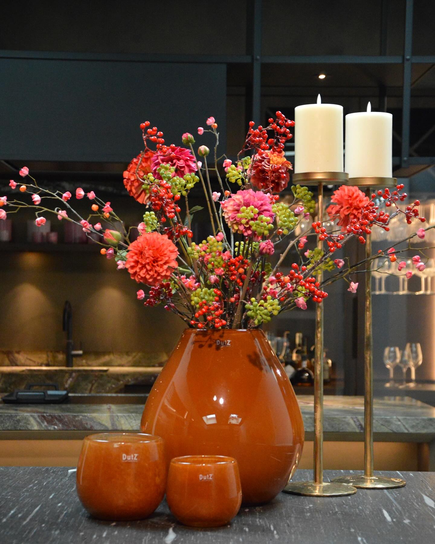 Vase DRUBA - H24 D24 cm - RUSTED BROWN by DutZ - PN Home