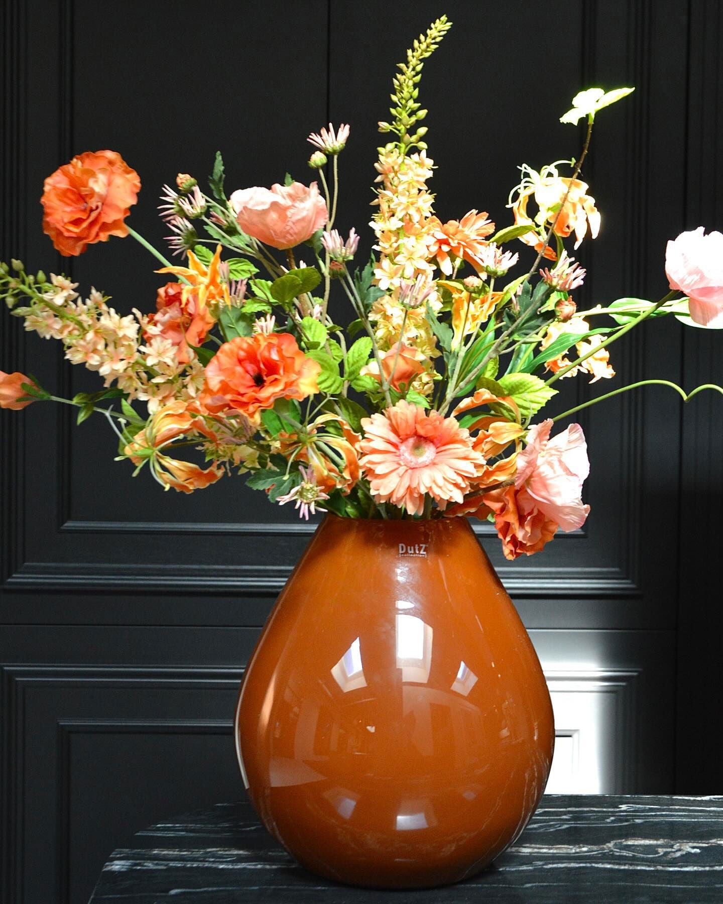 Vase DRUBA - H24 D24 cm - RUSTED BROWN by DutZ - PN Home