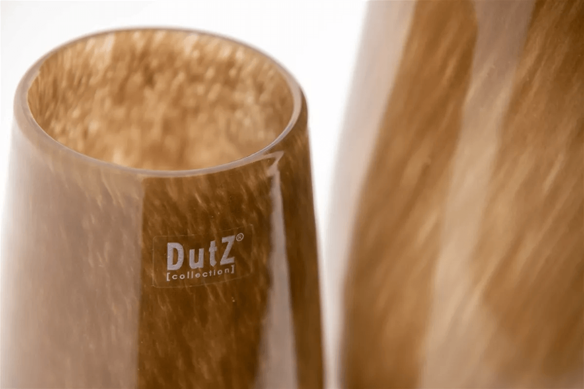Flower VASE ROBERT - BROWN Glass by DutZ - PN Home