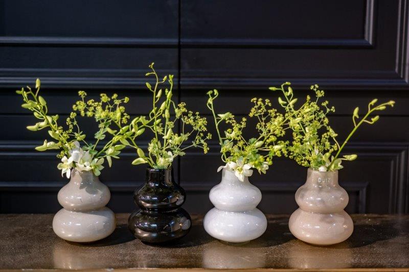 VASE SKRZYSZOW S- H16 D14 cm - SMOKE - PN Home