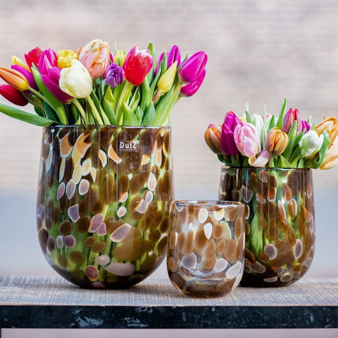 BARREL vase - LEOPARD BROWN Colour by DutZ - PN Home
