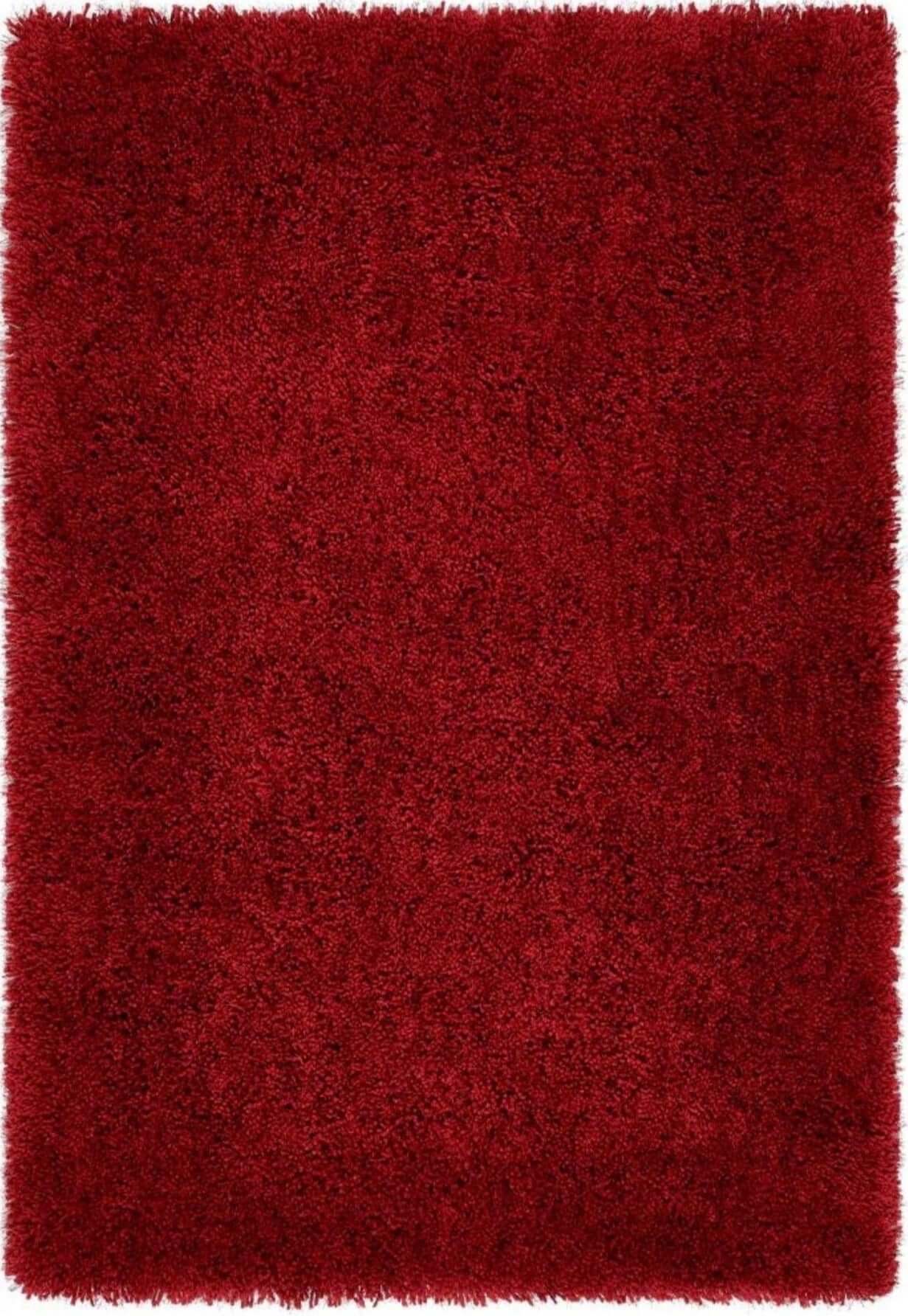 Chicago Red Shaggy Rug - PN Home