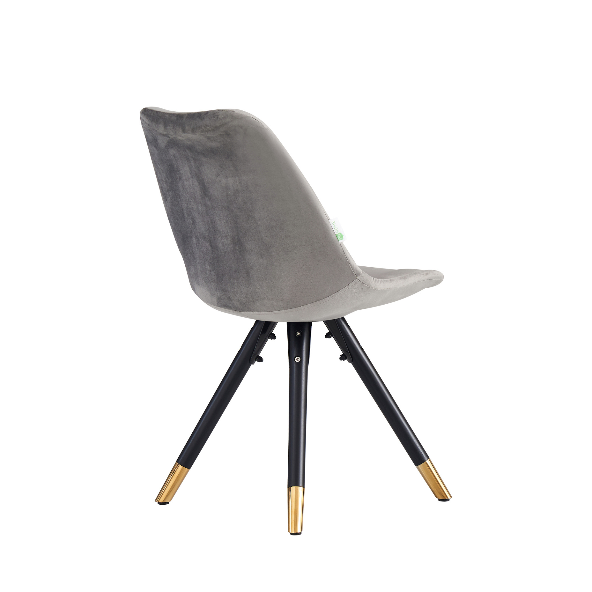 Sofia Cosmo Black LUX Dining Set with 6 Velvet Chairs