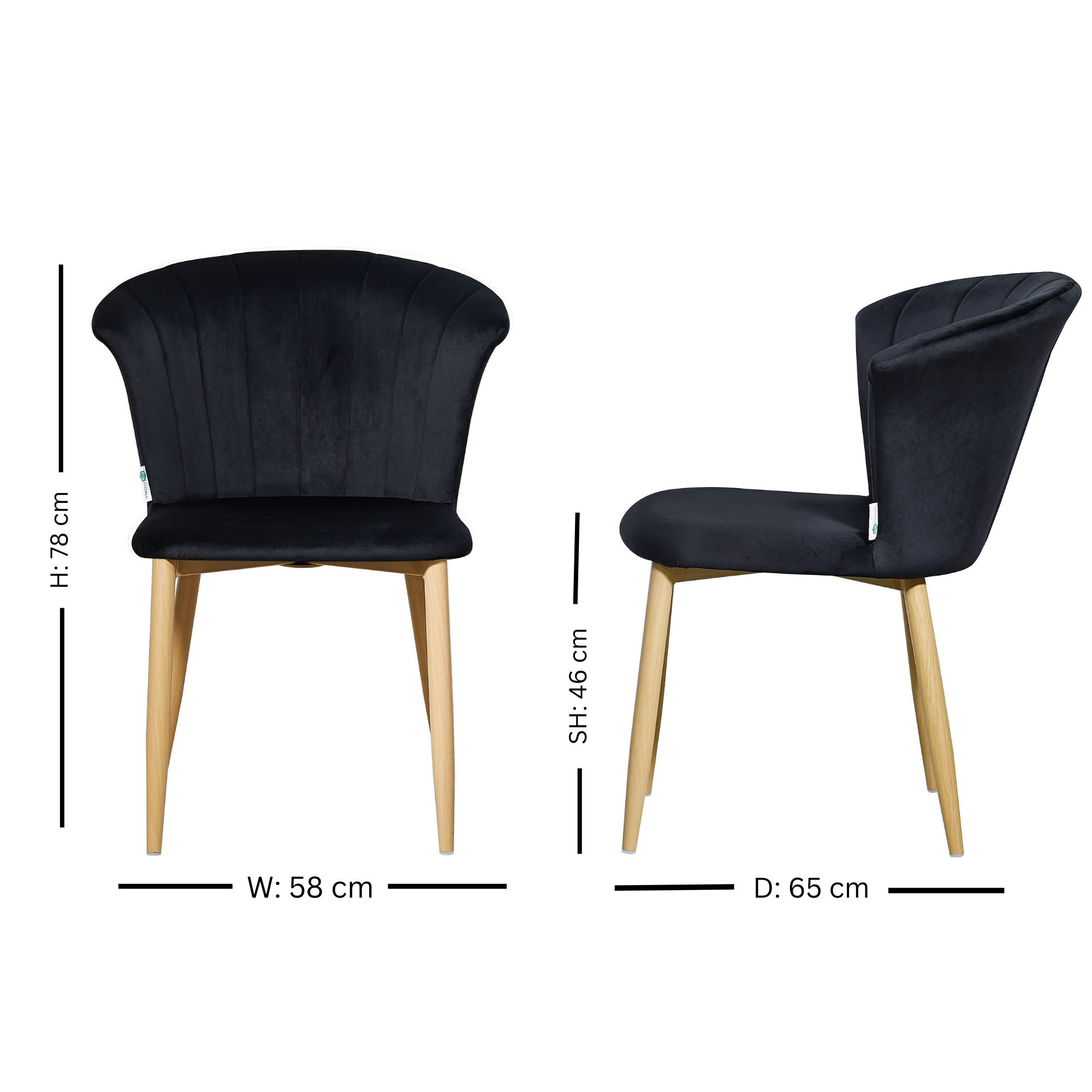 Elsa Velvet Dining Chair