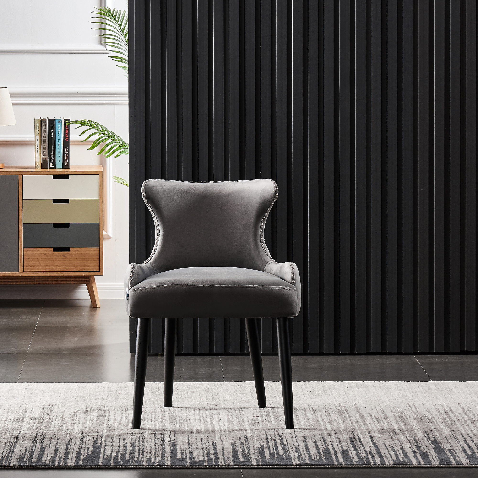 Oxford Rocco LUX 7PCs Dining Set includes an Oak Dining Table and Set of 6 Dining Chairs