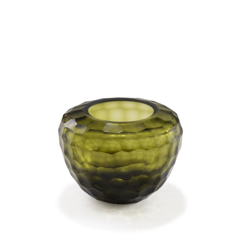 EMERALD CANDLEHOLDER - H10 D14 cm - Olive - PN Home