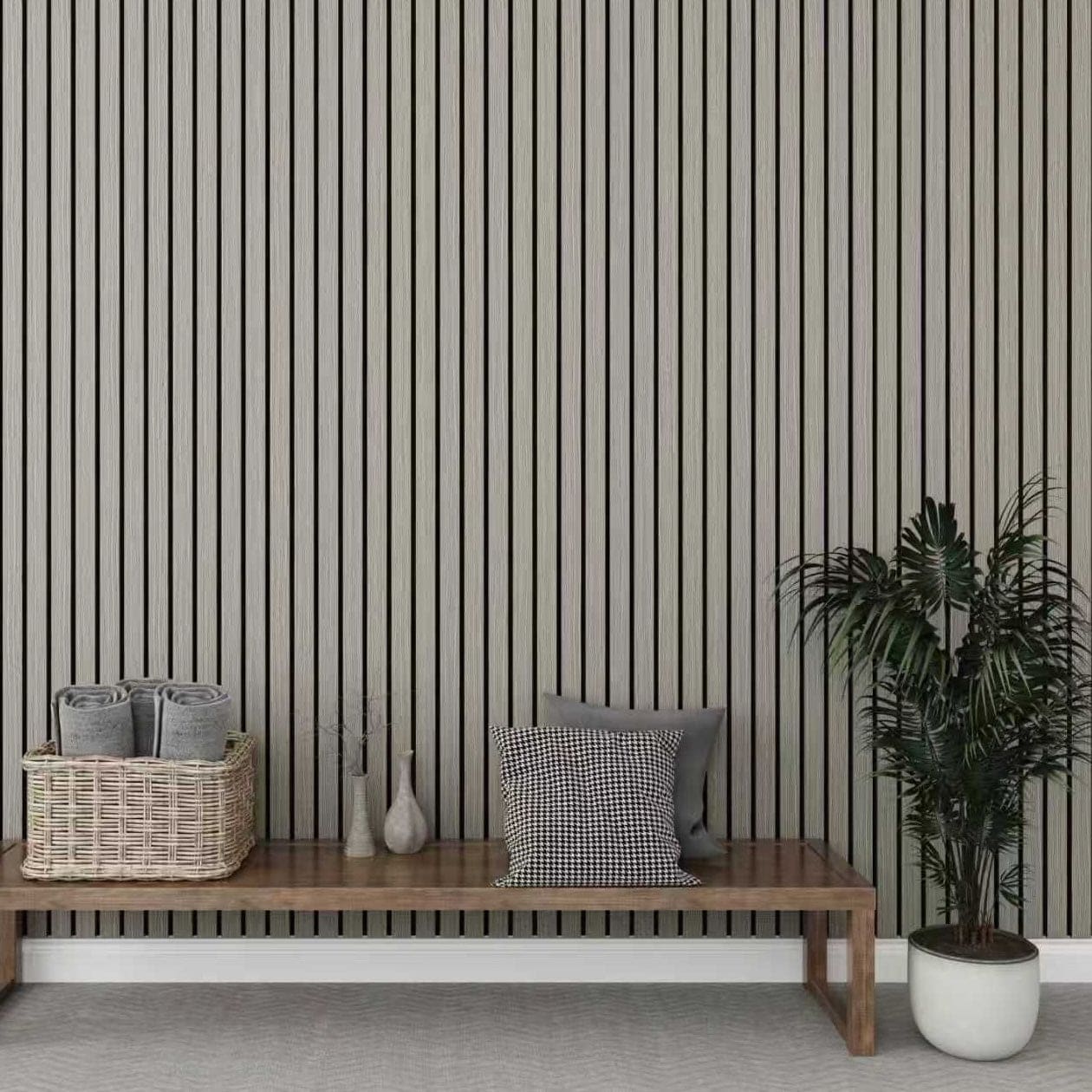 Grey Oak Acoustic Wall Panels - PN Home