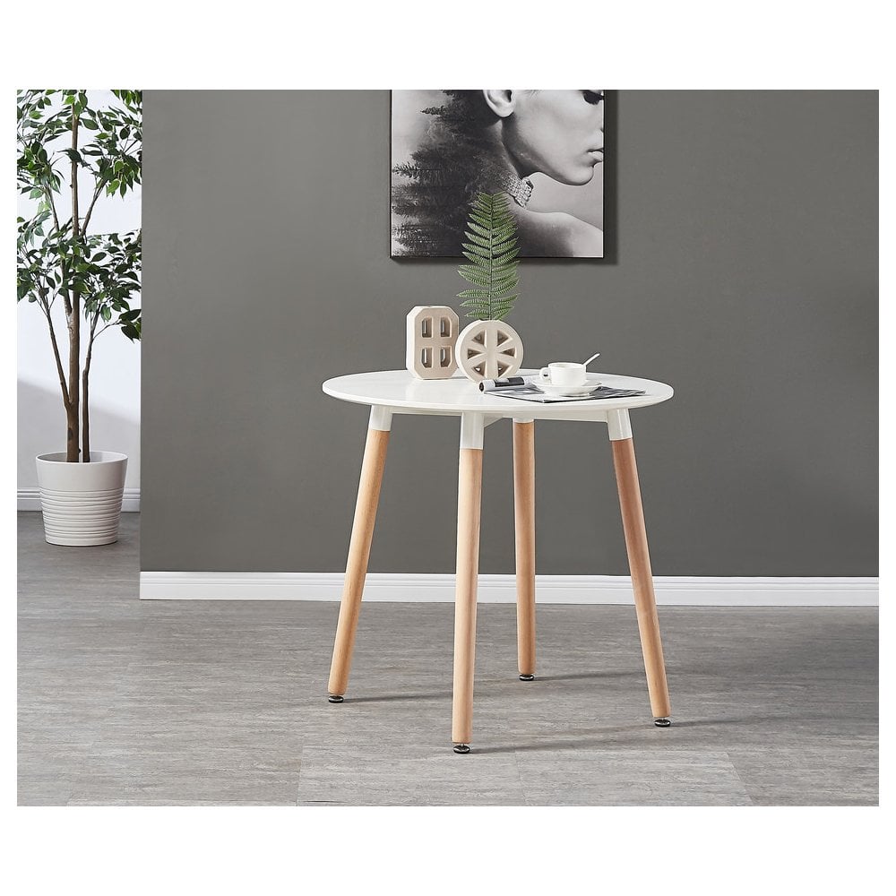 Jamie Halo Round Dining Table Set with 4 Chairs - PN Home