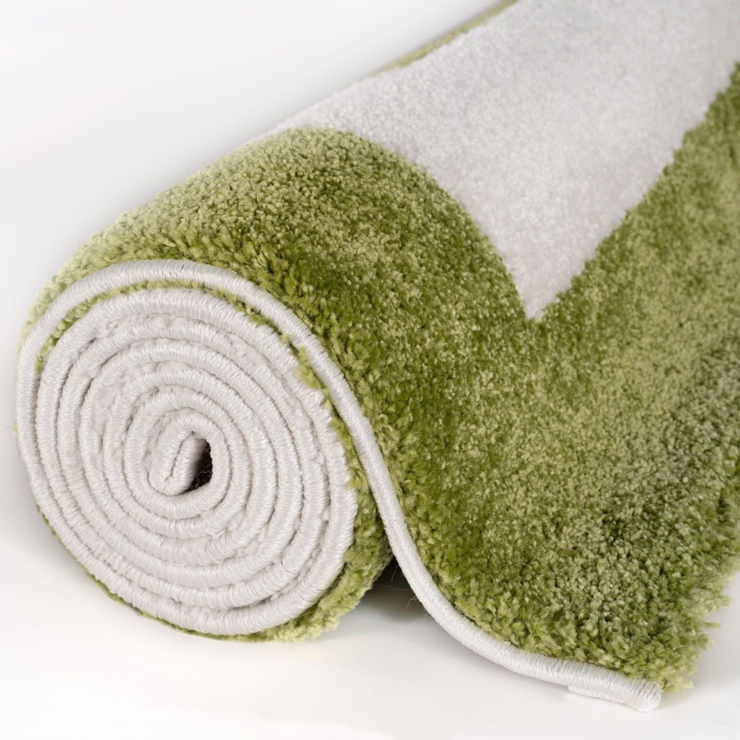 Joli Geometric Green & White Rug - PN Home