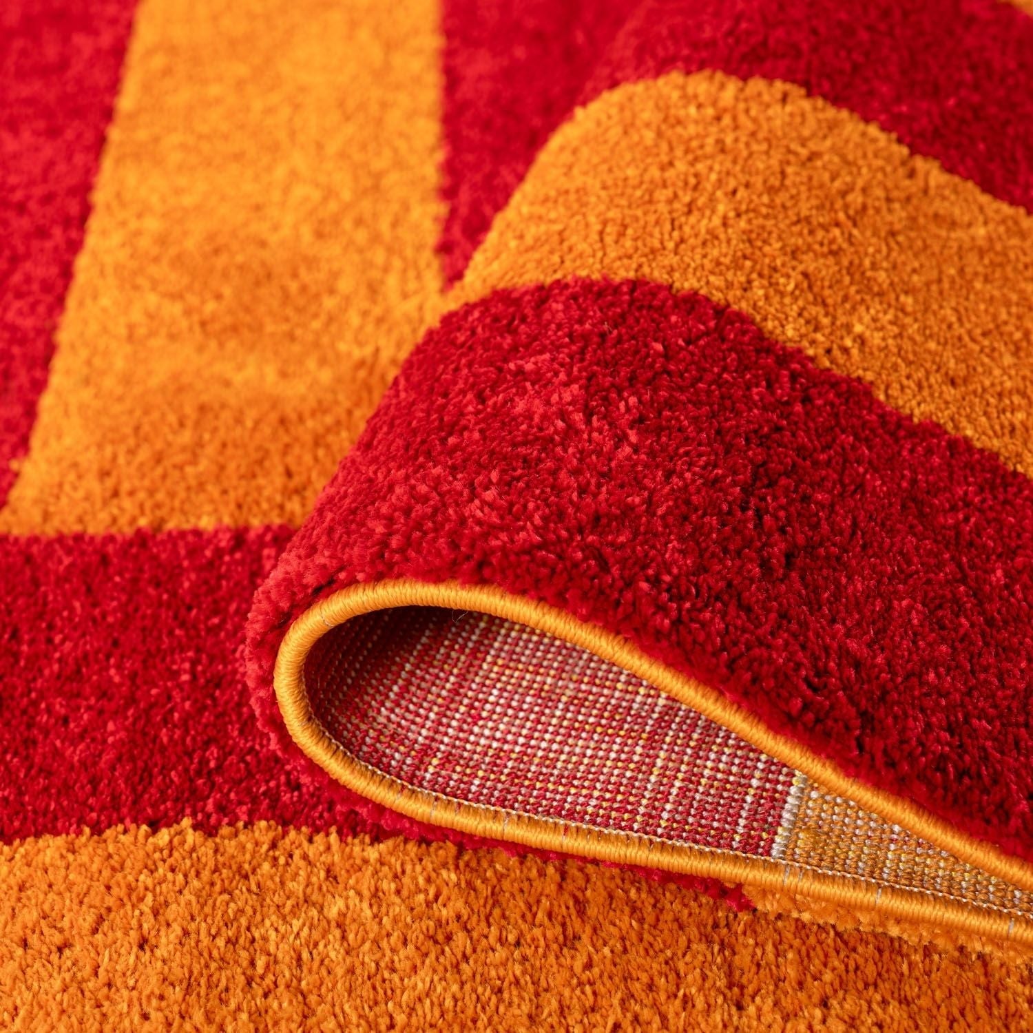 Joli Geometric Red & Orange Rug - PN Home