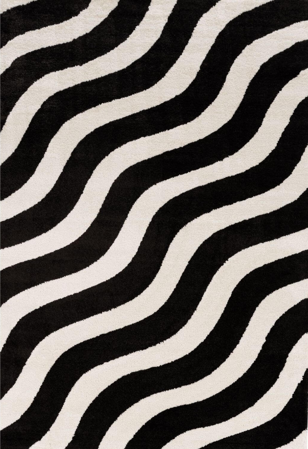 Joli Wave Black & White Rug - PN Home