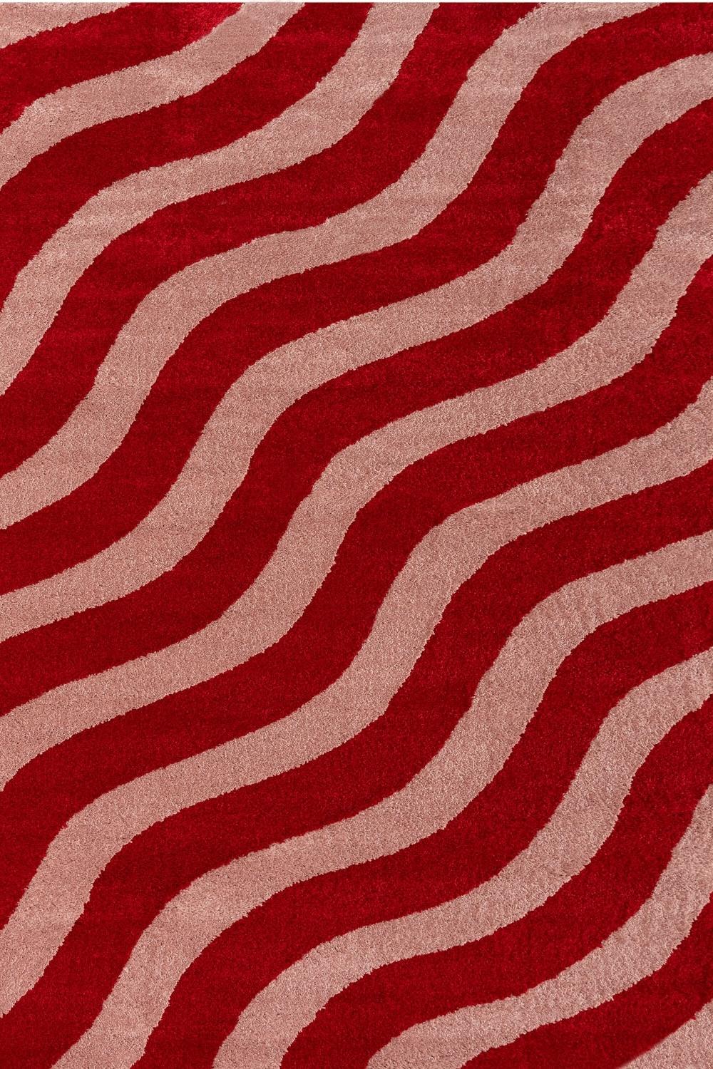 Joli Wave Red & Pink Rug - PN Home