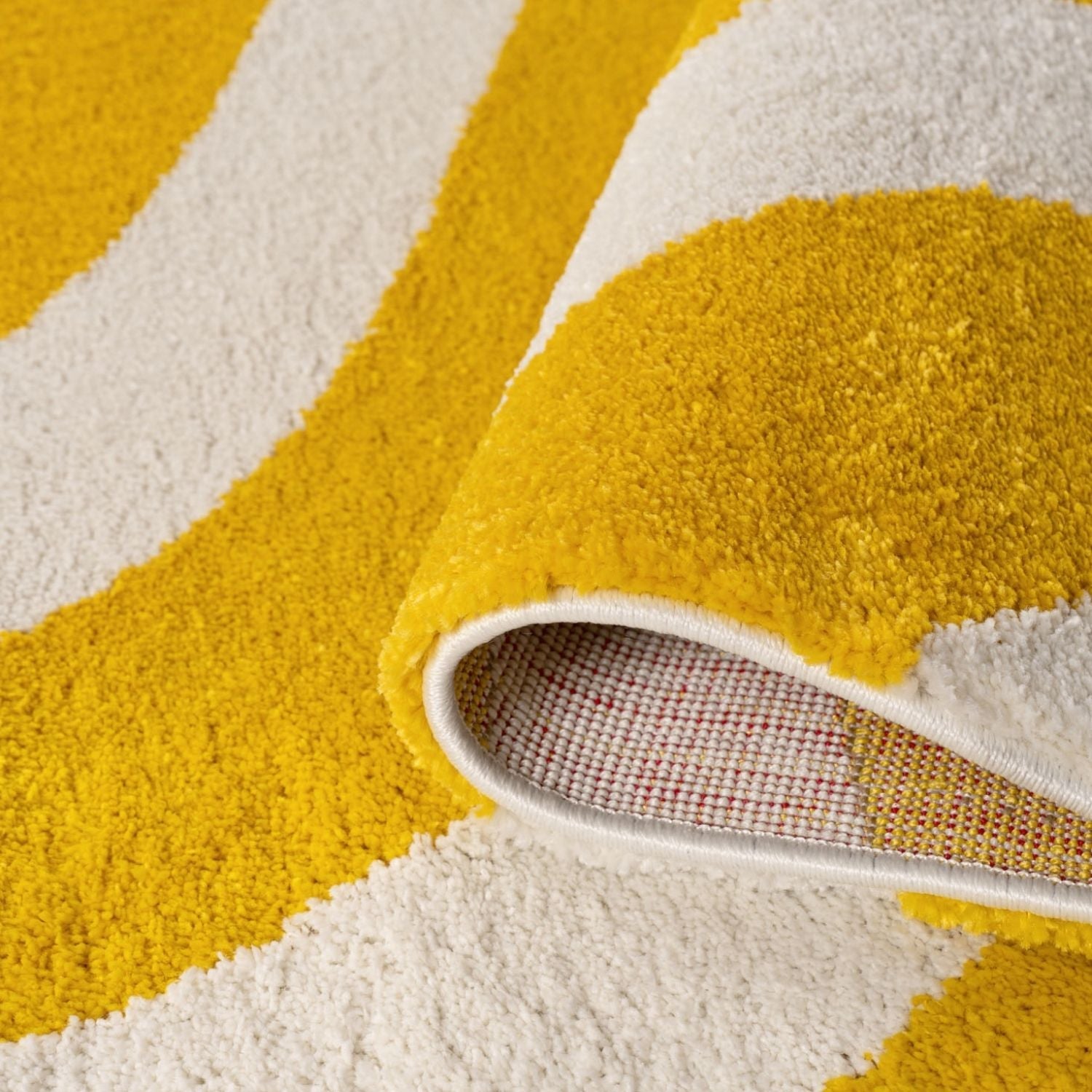 Joli Wave Yellow & White Rug - PN Home