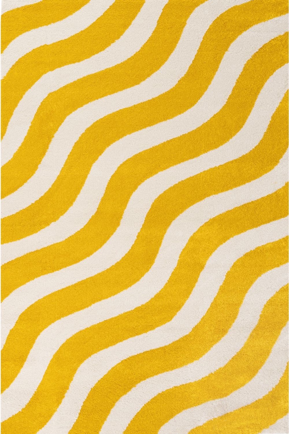 Joli Wave Yellow & White Rug - PN Home
