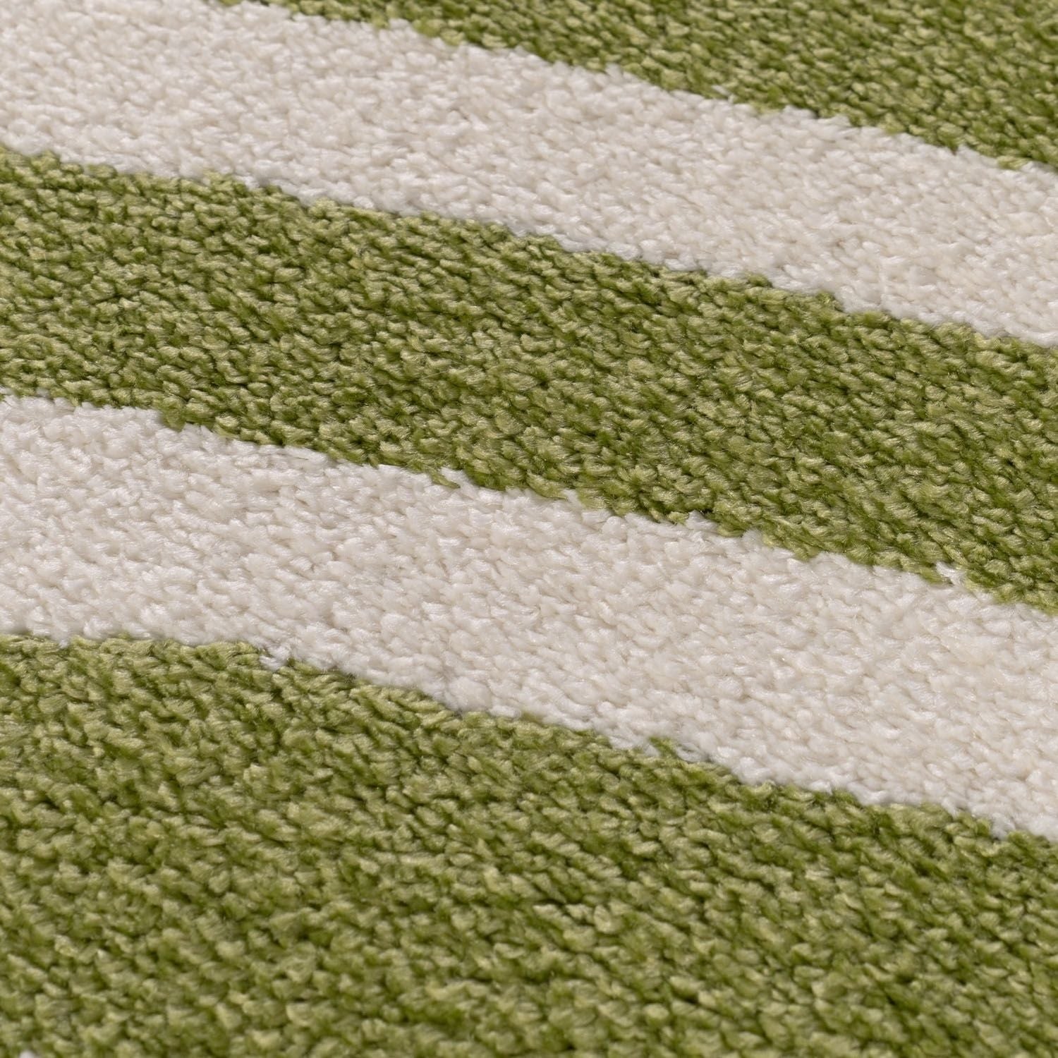 Joli Striped Green & White Rug - PN Home