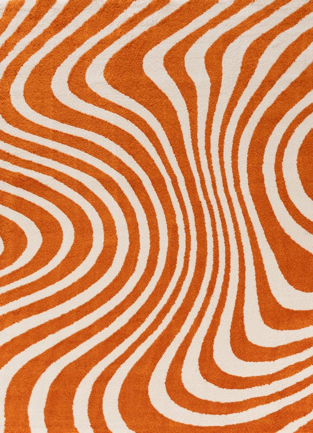 Joli Striped Orange & White Rug - PN Home