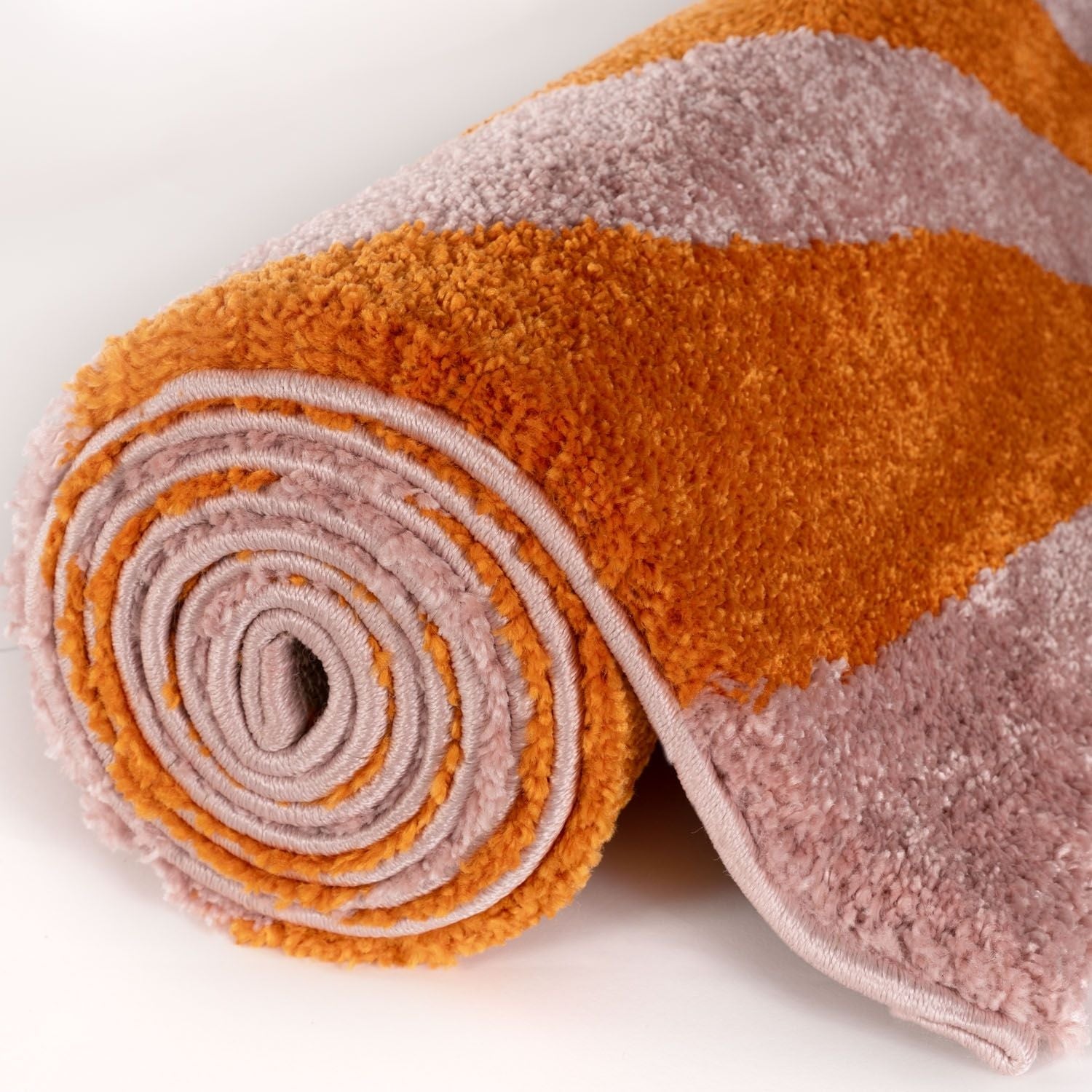 Joli Striped Orange & Pink Rug - PN Home