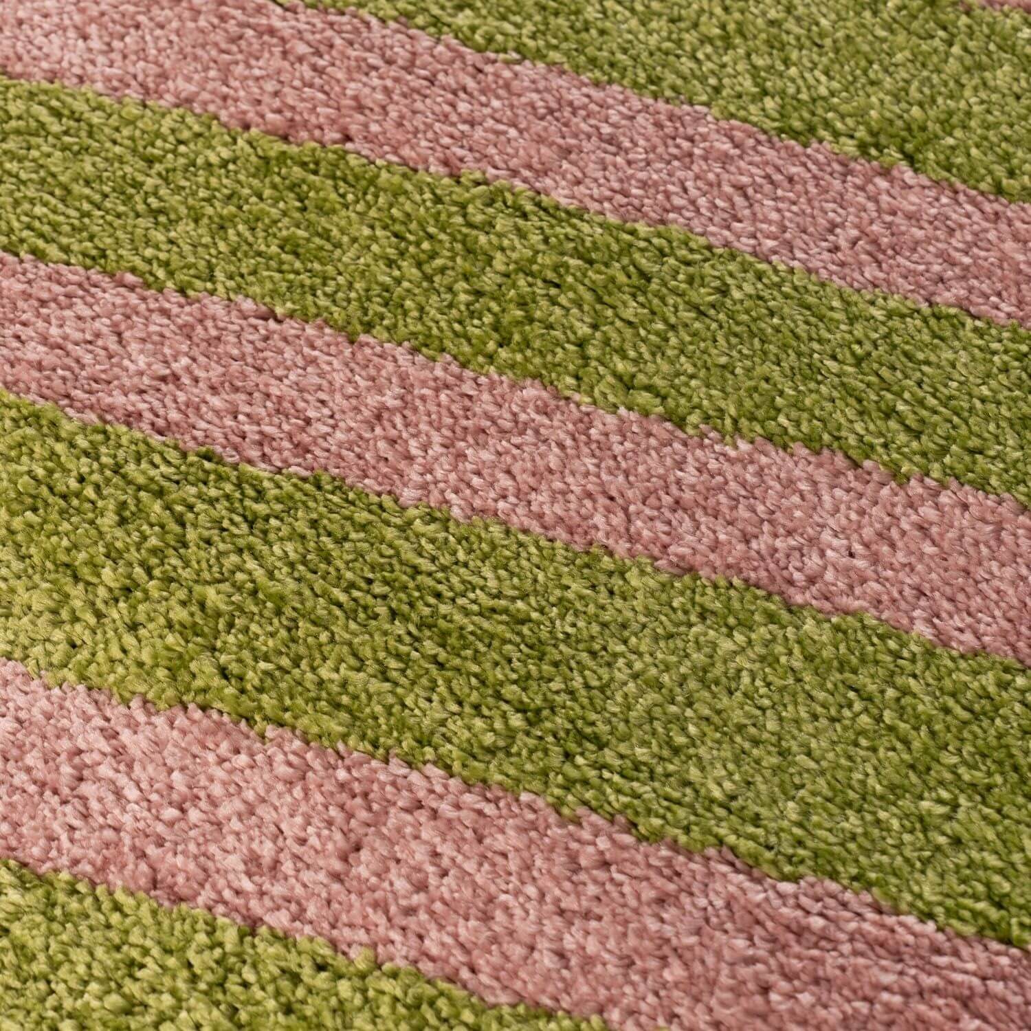 Joli Striped Green & Pink Rug - PN Home