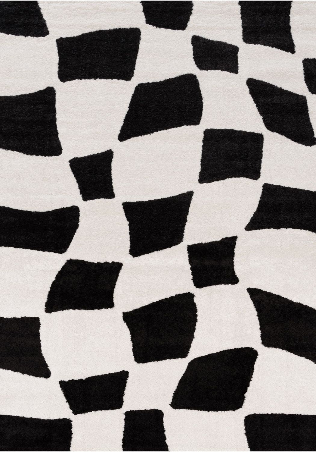 Joli Checkered Black & White Rug - PN Home