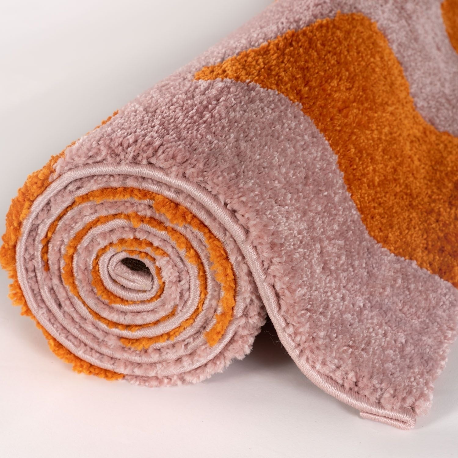 Joli Checkered Orange & Pink Rug - PN Home