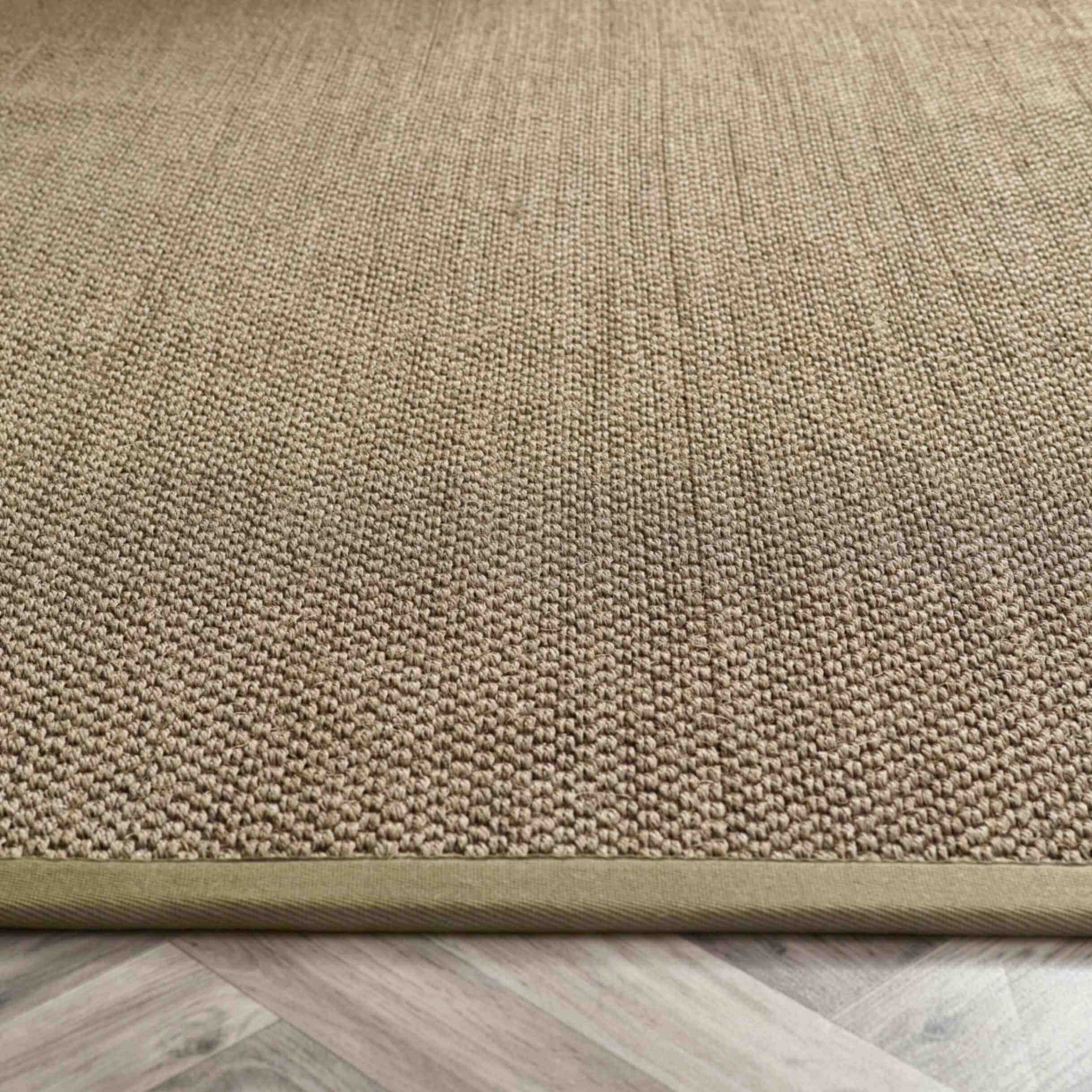 Bordered Sage Green Non-Slip Sisal Rug - PN Home