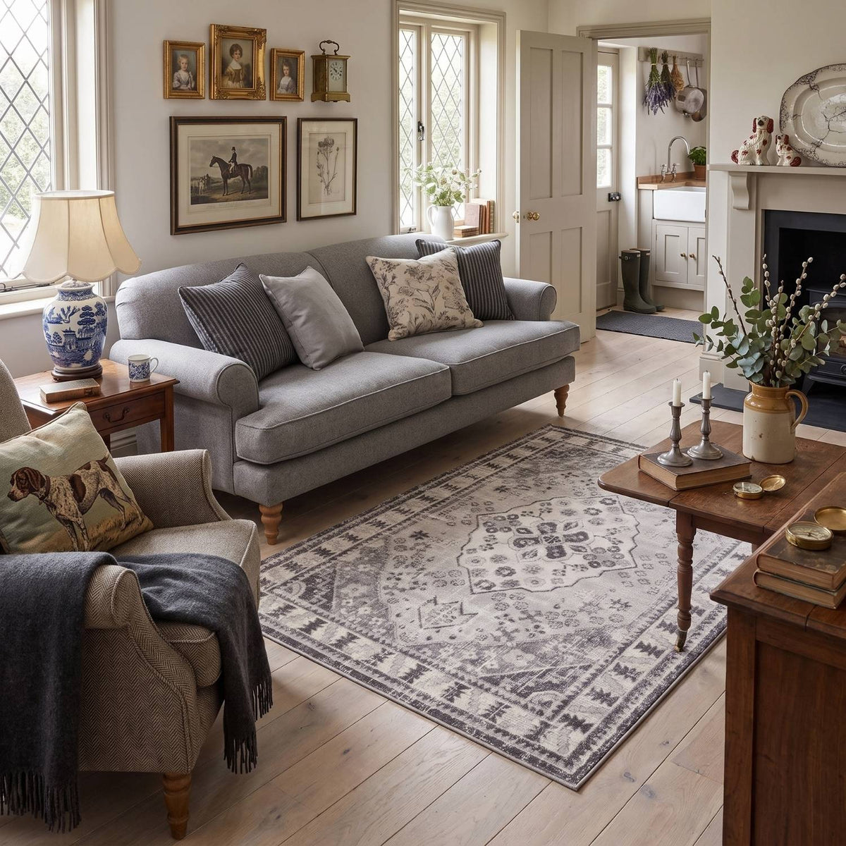 Montana Oriental Grey Rug | 3920G