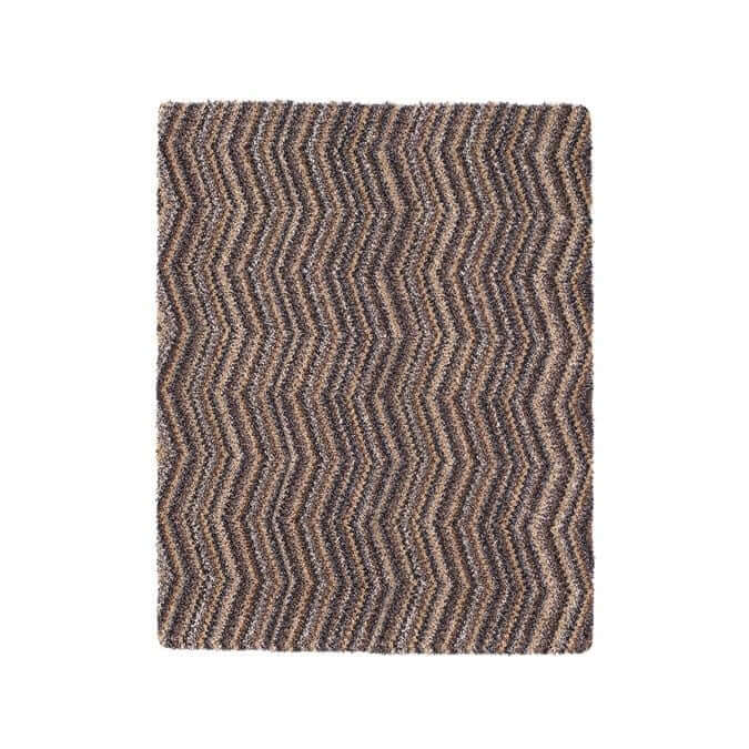 Washable Mat Chevron Design in Multicolour - PN Home