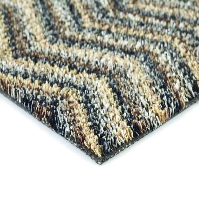 Washable Mat Chevron Design in Multicolour - PN Home
