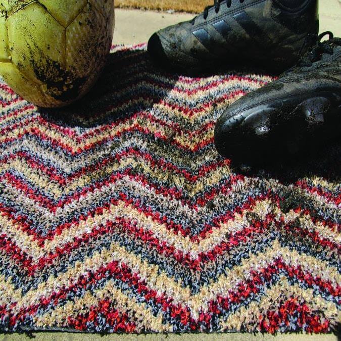 Washable Mat Chevron Design - PN Home