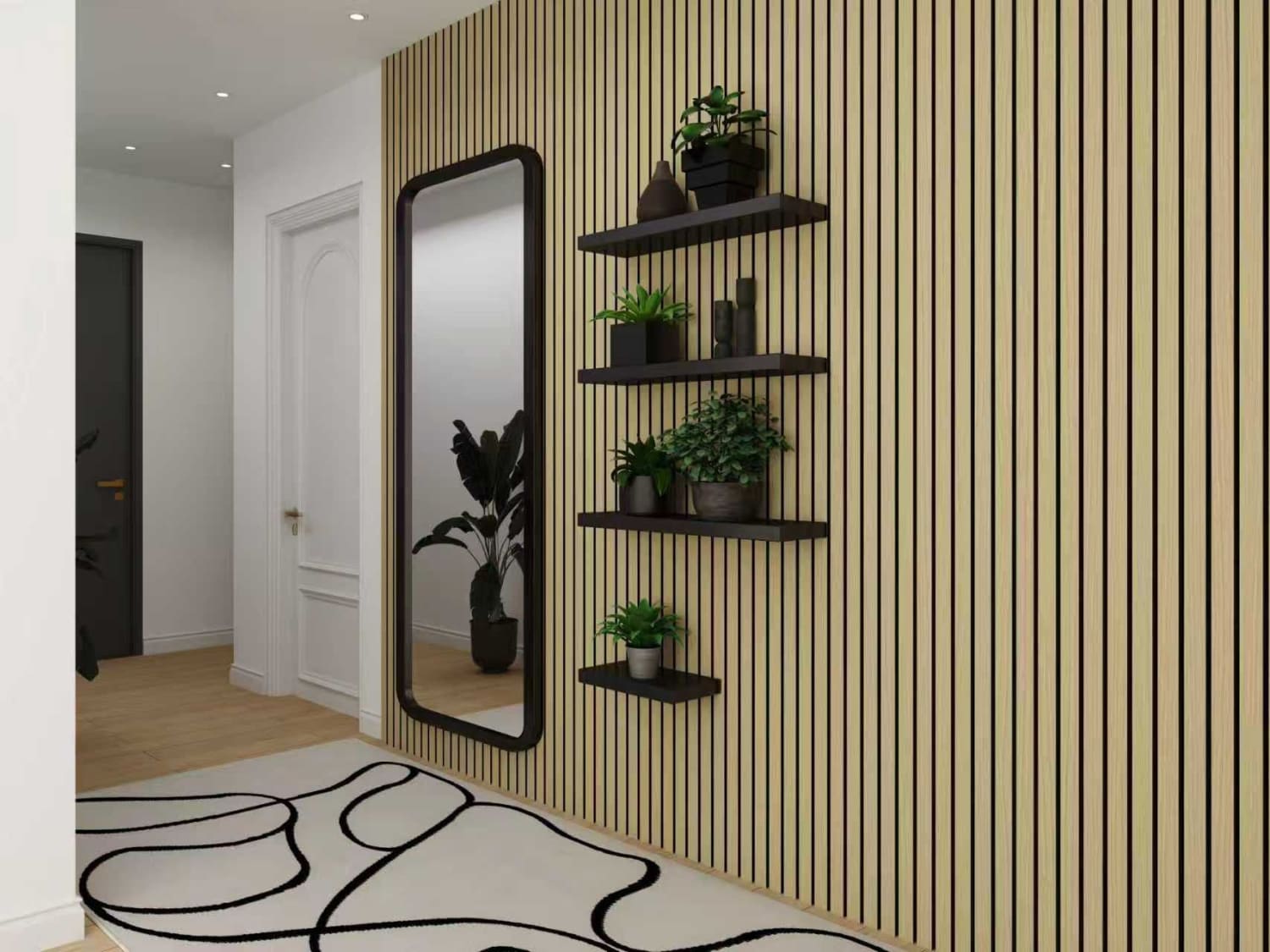 Natural Oak Acoustic Wall Panels