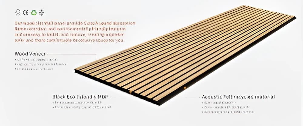 Natural Oak Acoustic Wall Panels - PN Home