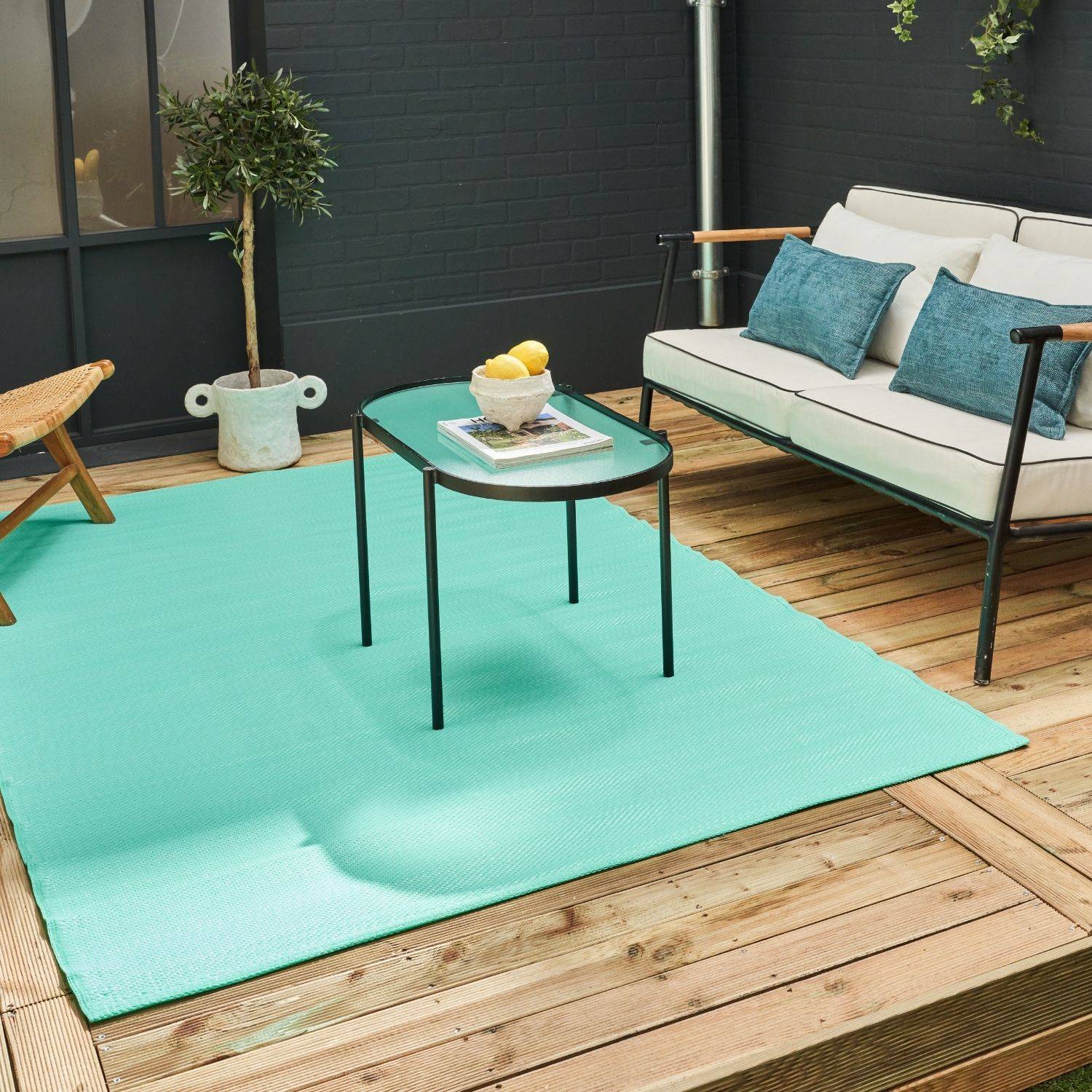 Urban Outdoor Rug Turquoise | 1000 - PN Home