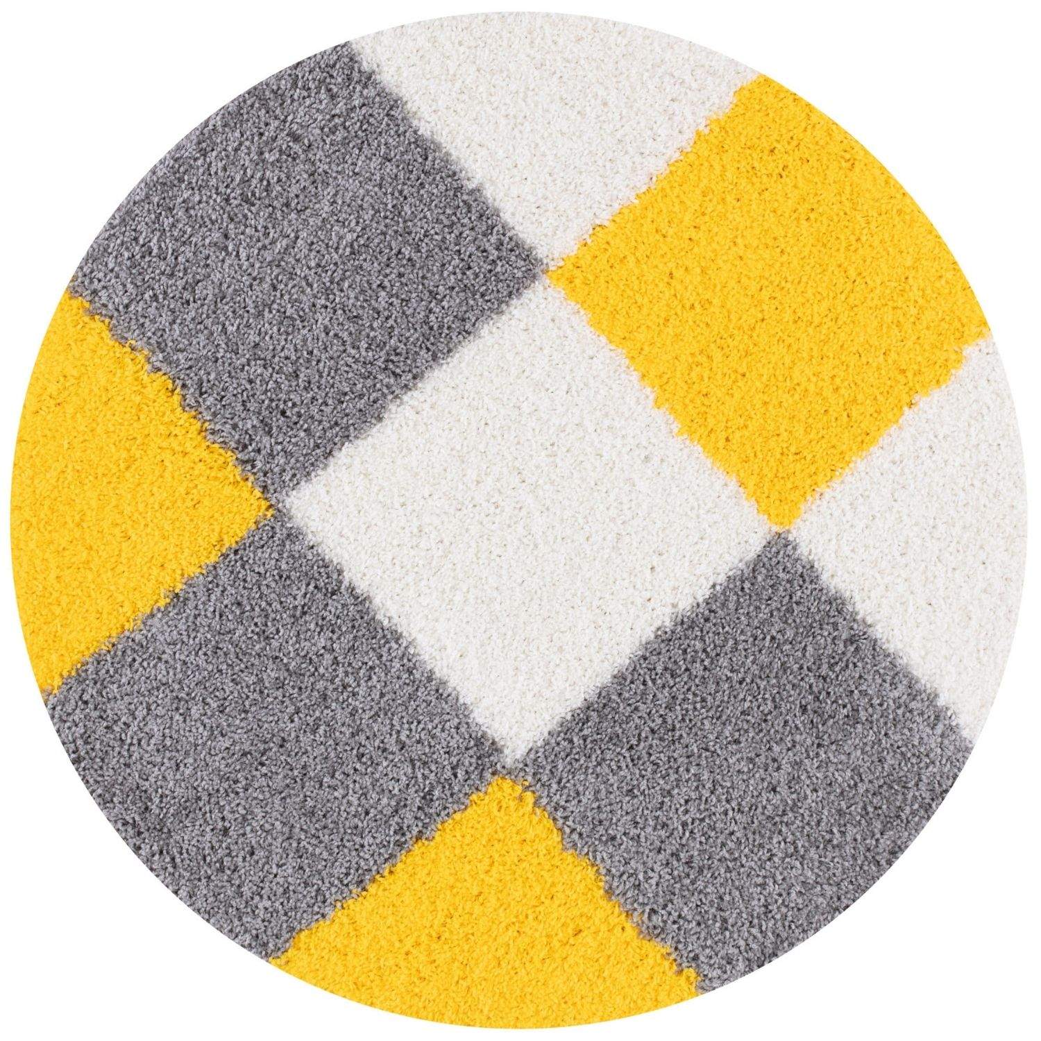 Myshaggy Geometric Yellow Rug - PN Home