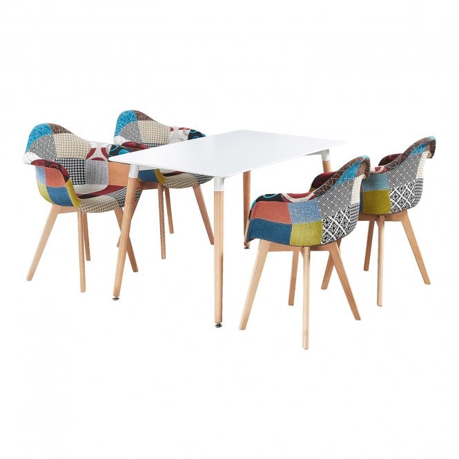 colourful patchwork tub chair