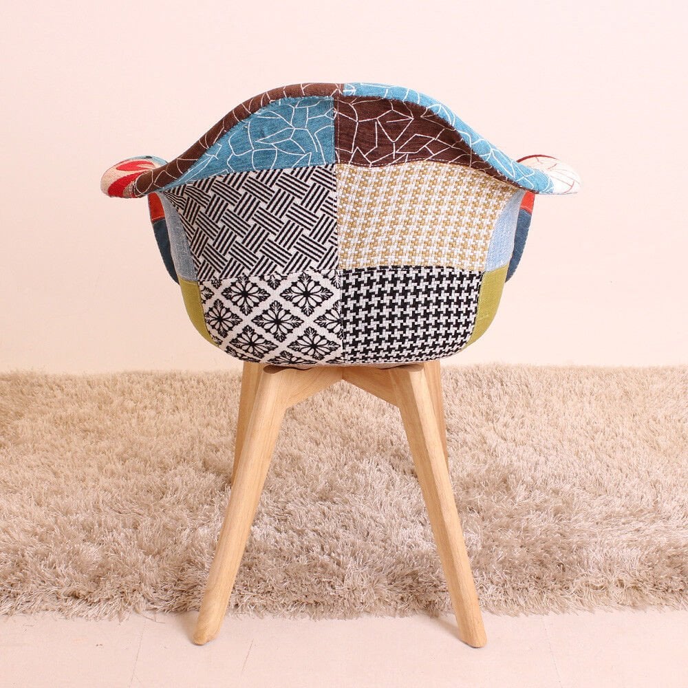 funky patchwork dining chairs