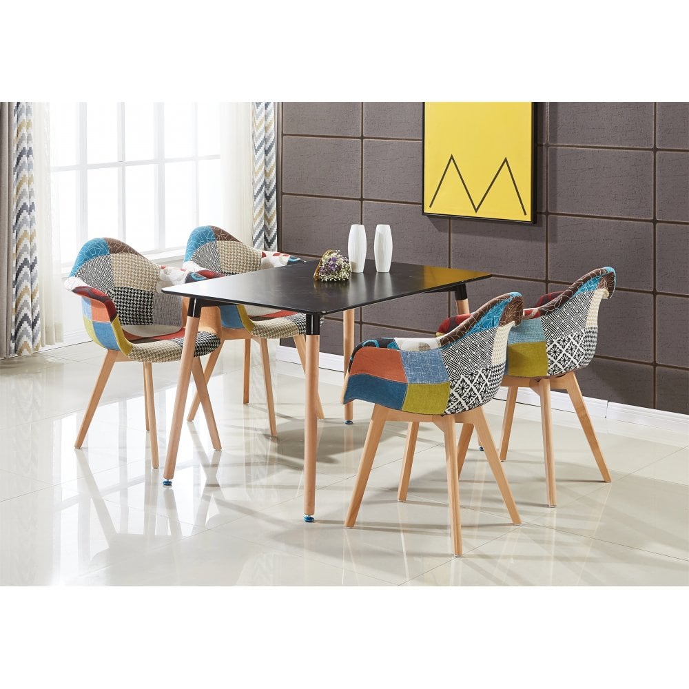 patchwork accent armchair dining