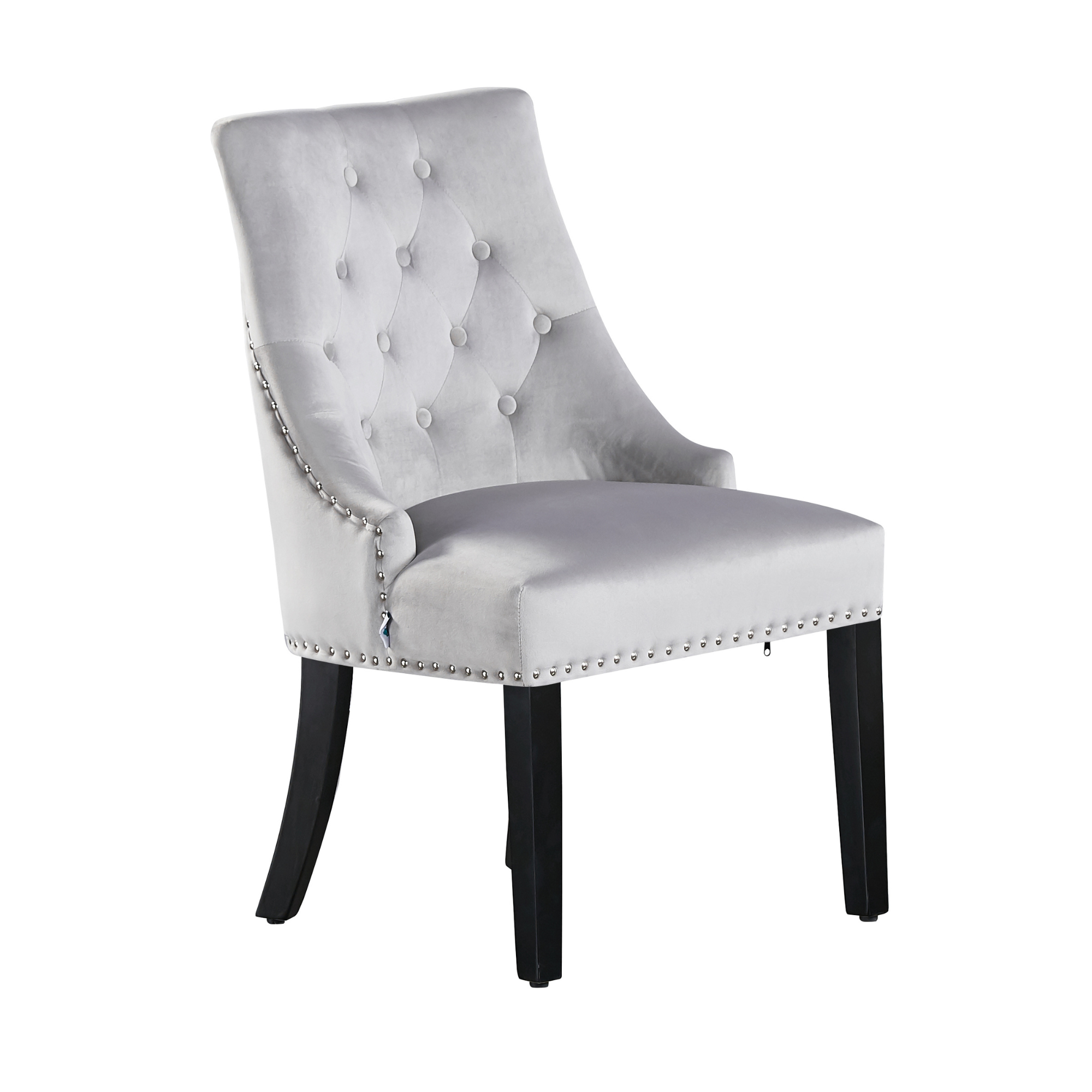 Windsor knocker back velvet chair