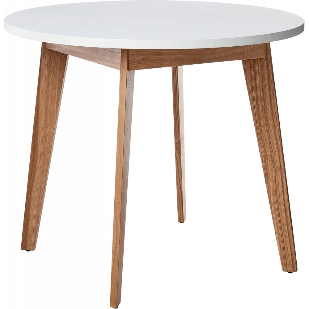 Round Nordic Table – White