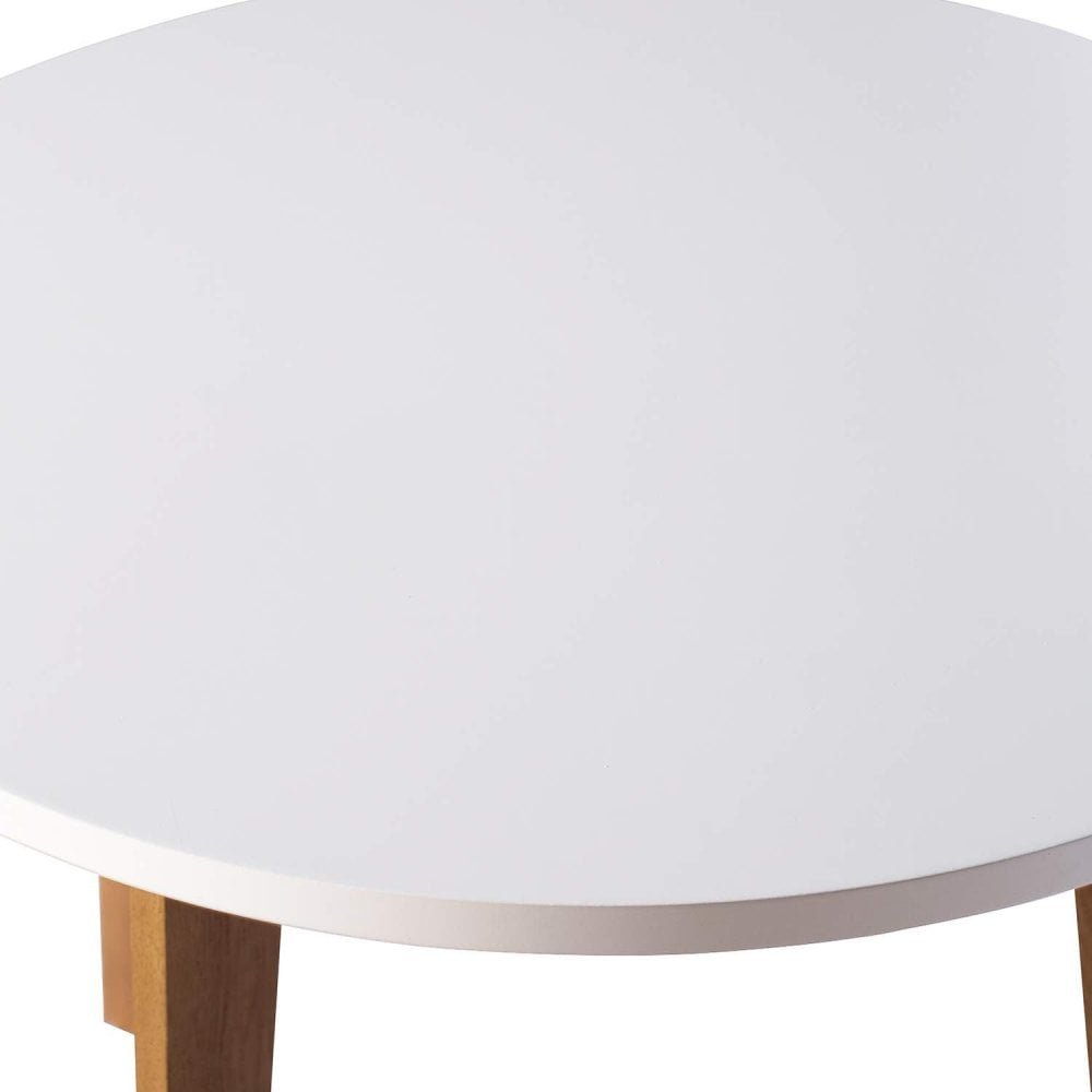 Round Nordic Table – White