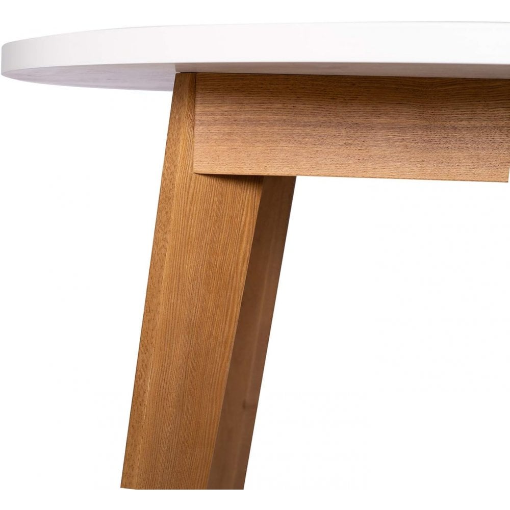 Round Nordic Table – White