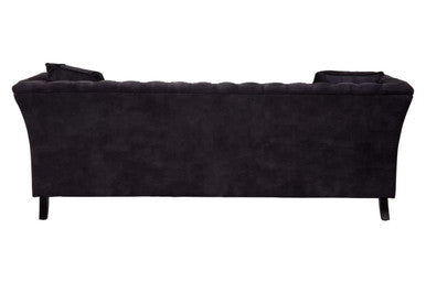 3 Seater Grey Velvet Sofa, Sabrina - PN Home