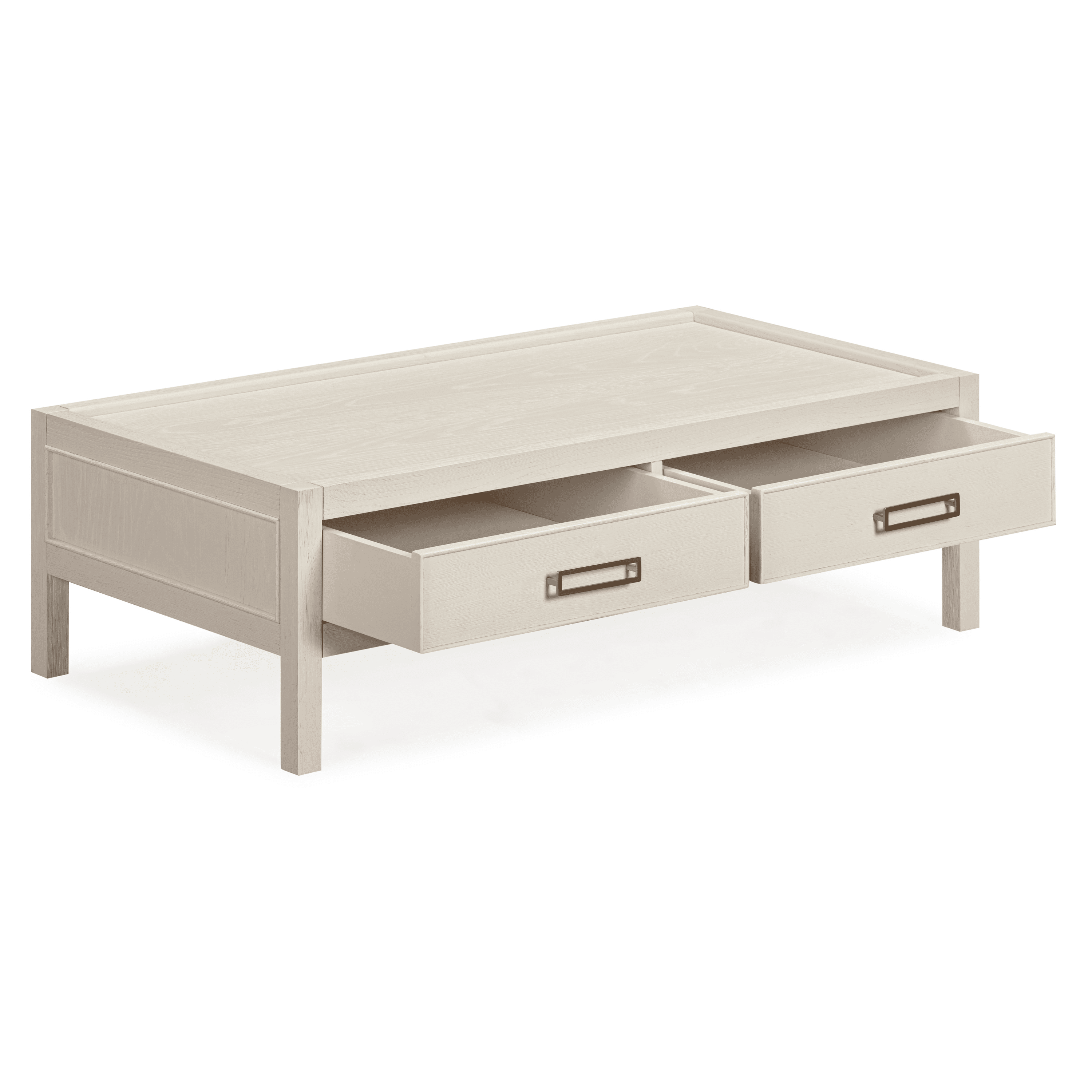 Soho Cream Oak Veneer 2 Drawer Coffee Table