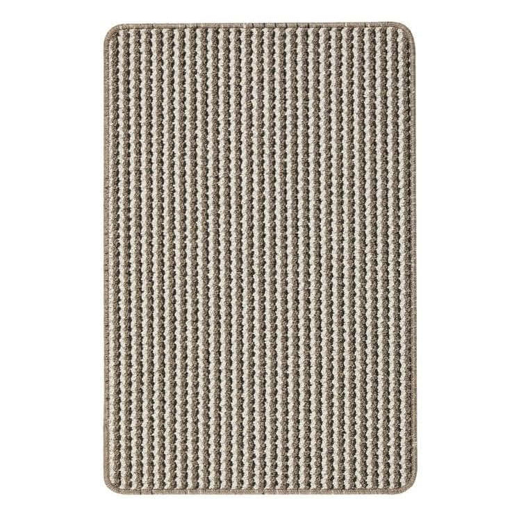 Twist Stripe Washable Mat and Runner Beige - PN Home