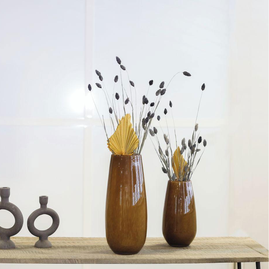 Flower VASE ROBERT - BROWN Glass by DutZ