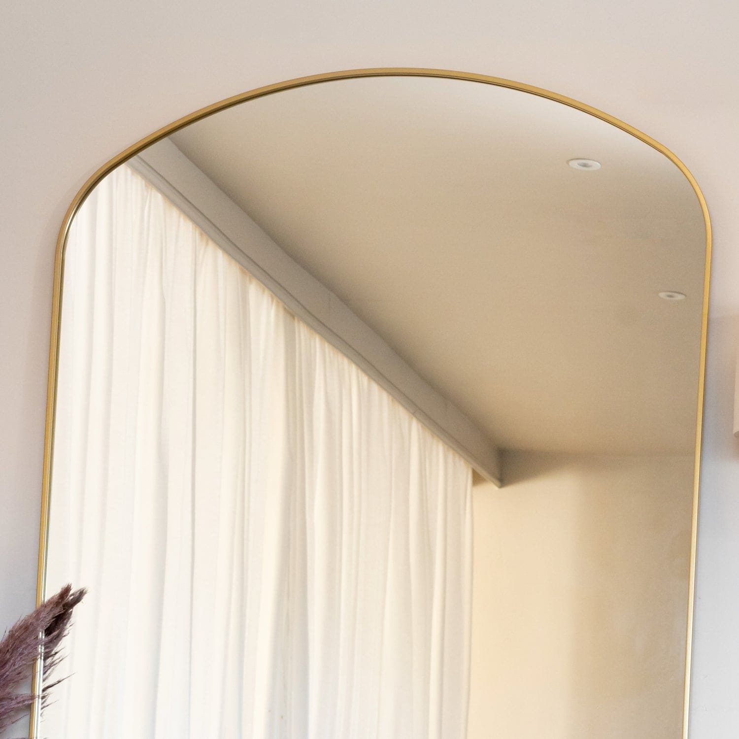 Yoko - Gold Metal Gentle Arch Mirror - 180cm x 105cm. - PN Home