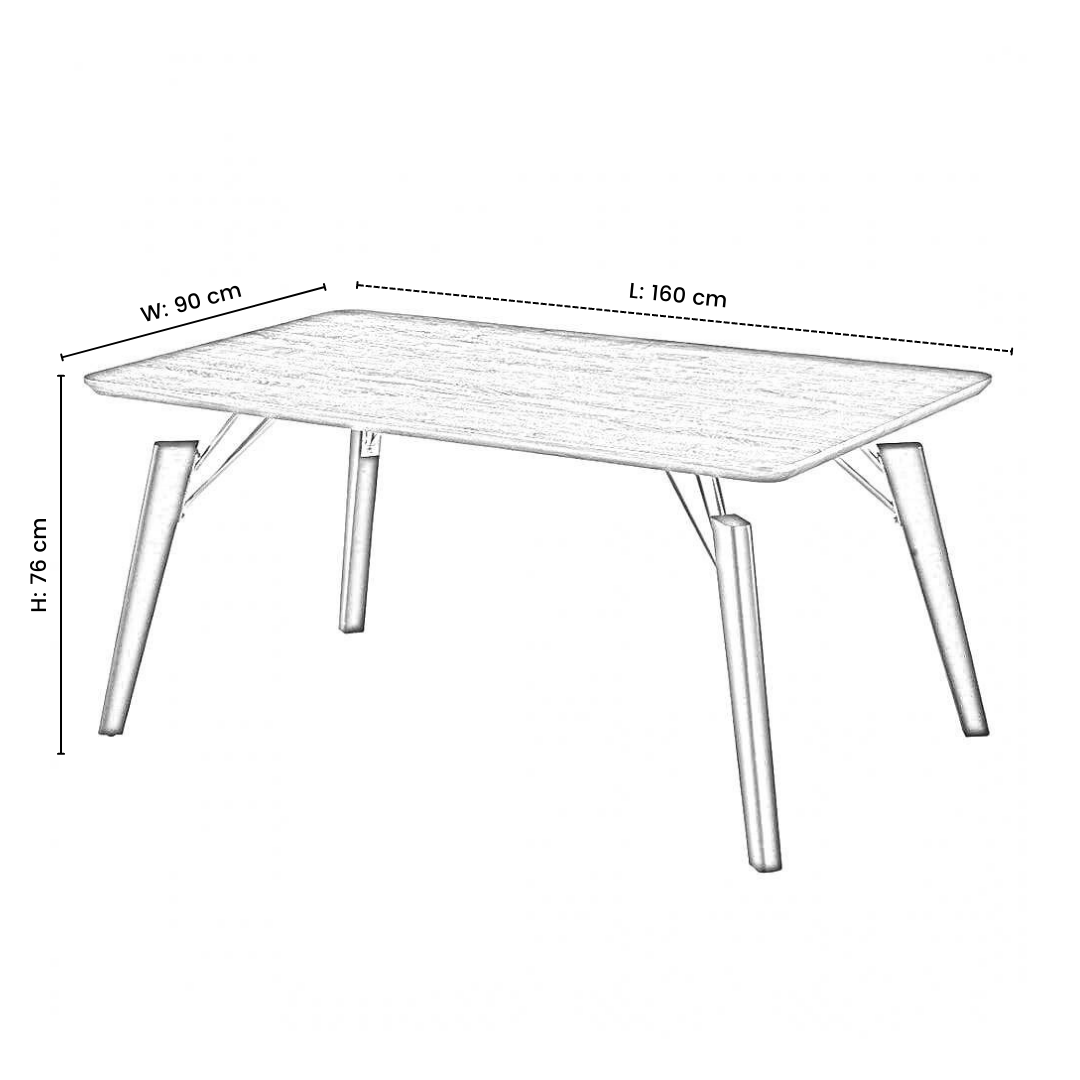 Camden Cosmo LUX Dining Set, a Table and Chairs Set of 4, Black/Dark Grey