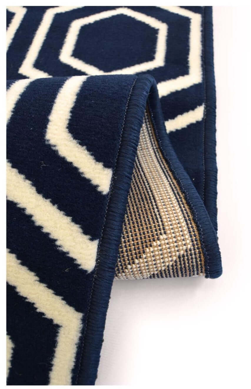 Maestro Honeycomb Navy Rug | 3035 X011 - PN Home
