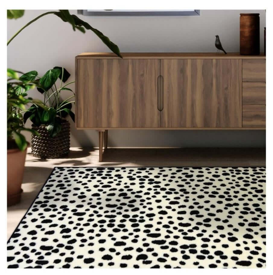 Maestro Dalmation Rug - Black & White - PN Home